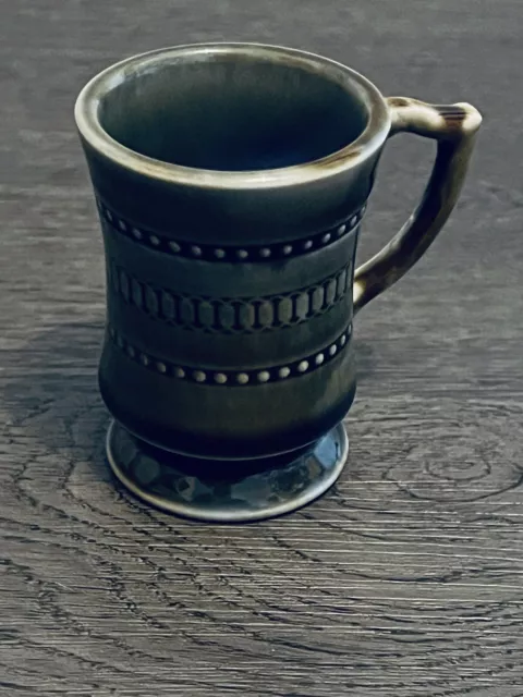 Wade Vintage Irish Porcelain Tankard Mug Green Blue Brown Coffee Tea Cup