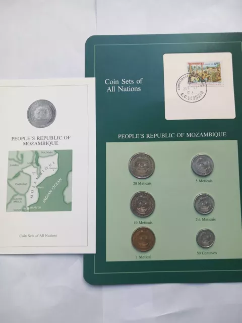 Coin Sets of All Nations - Mozambique Pristine Unc Coin Set, Coa Inc