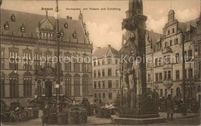 41552642 Bremen Marktplatz mit Roland und Schuetting Arbergen