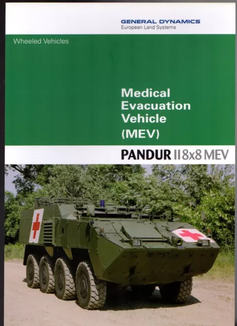 General Dynamics Pandur II 8x8 MEV 2009-10 UK Market Single Sheet Brochure