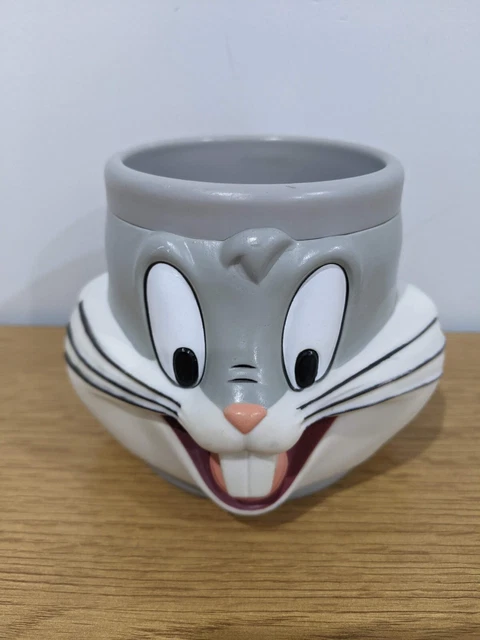 VINTAGE 1990S SET of Looney Tunes 3D Mugs 5 X Collectable Cups