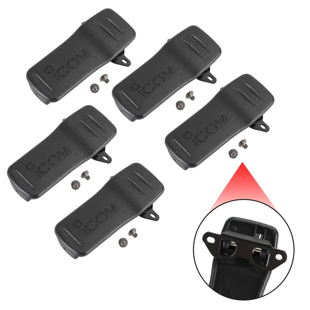 5Pièces MB-98 Boucle De Ceinture Belt Clip Pour ICOM IC-F50 Walkie Talkie E