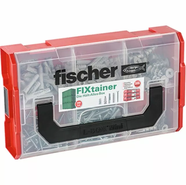 Fischer FIXtainer Sortimentsboxen zur Auswahl *Stapelboxen*  240tlg #532893