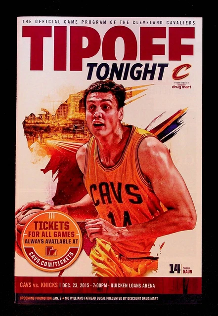 Cleveland Cavaliers New York Knicks NBA Program 2015 Championship Season