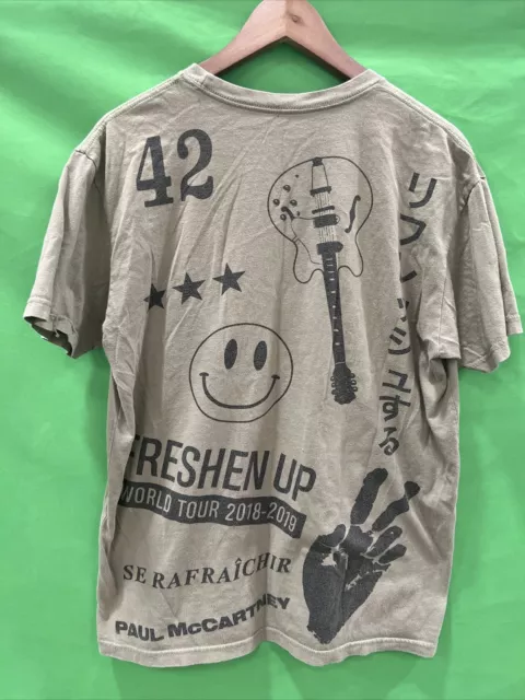 Paul McCartney T Shirt Large Freshen Up World Tour 2018-2019 Concert Beatles 3