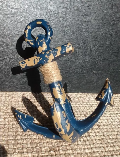 VINTAGE Military? Brass Grapple Boat Anchor 4 Point TINE/HOOK/CLAW 1 lb 5- 3/4"