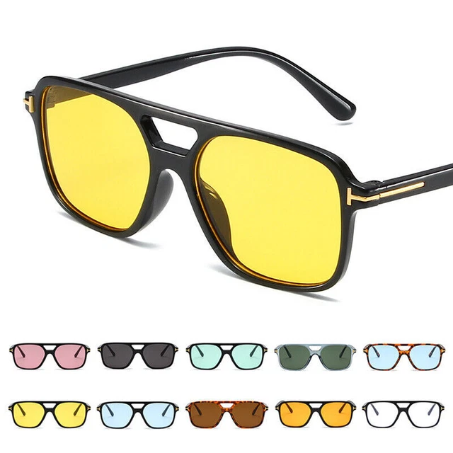 Lunettes De Soleil Unisexe Jinsted AW004 - Verres Teintés UV400, Monture Noire Métal/plastique