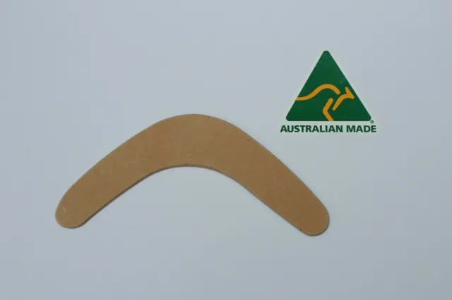 Australian Made Timber 23cm Blank Boomerangs 3mm Thick Sealed MDF  (qty 18)