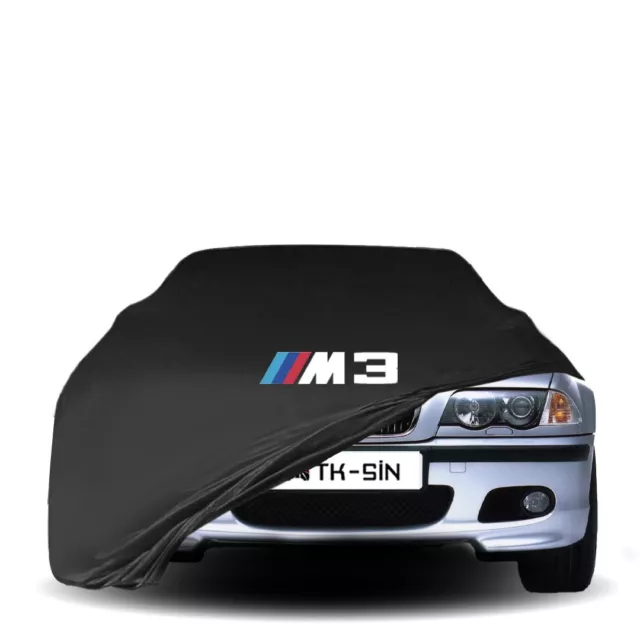 Bmw 3 Seri̇es Coupe Cabri̇o E46 Indoor Car Cover Wi̇th Logo , Color Options Fabri̇c