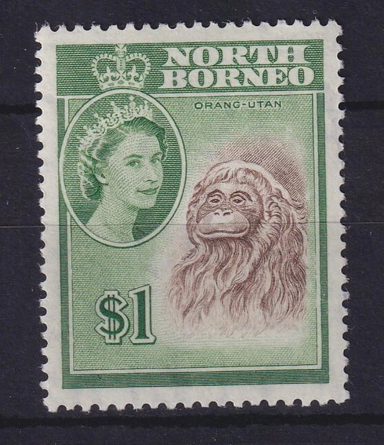 Nord-Borneo 1961 Orang-Utan Mi.-Nr. 325 postfrisch **