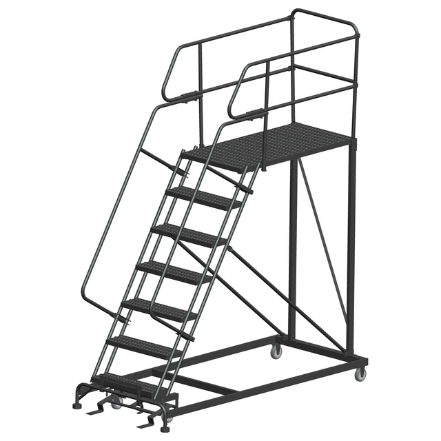 Ballymore Rolling Work Platform Overall Height 106 in Steps 7 Cap 800 lb