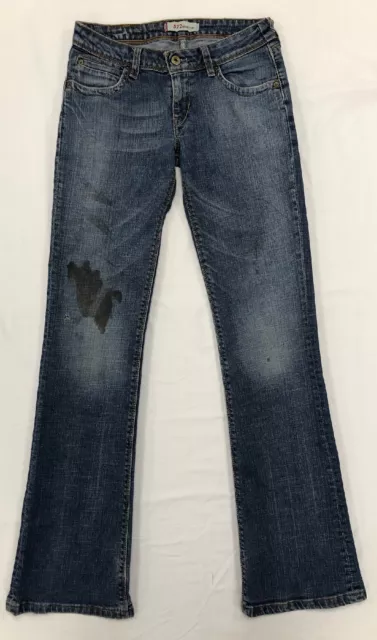 Levi's 572 Vintage Womens Women Bootcut Flared Mid Blue Denim Jeans W29 L34