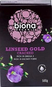 Semi di lino dorati biologici nutrienti [semi di lino] - 500G (Biona) x3