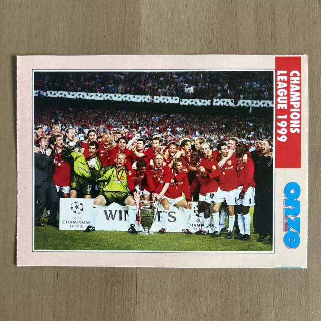Card Final Champions League 1999 Onze Mondial Manchester United Bayern Munich