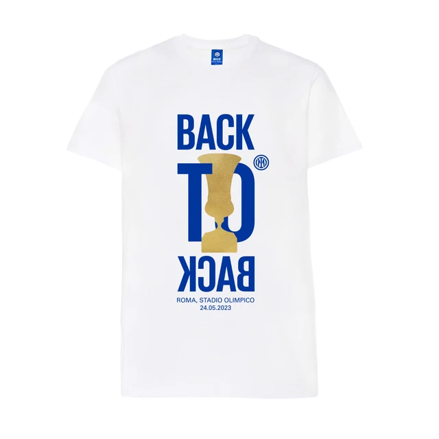 T-Shirt Celebrativa Vittoria Coppa Italia 2022/2023, 100% Cotone, Unisex.