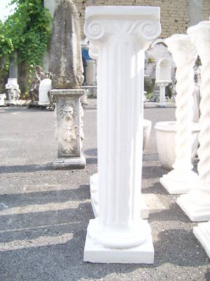 Base COLONNA CON CAPITELLO BASE IN CEMENTO E POLVERE DI MARMO DA GIARDINO ESTERNO/INT 