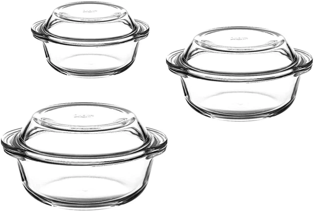 Pasabahce Borcam ovenschaal glas bakvorm ovenschaal 2-delig ovaal