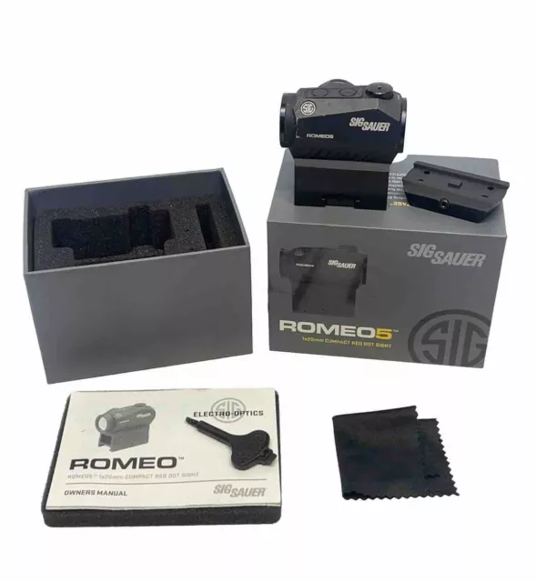 Sig Sauer ROMEO5 2 MOA Red Dot Sight w/ Mounts 1x20mm - SOR52001