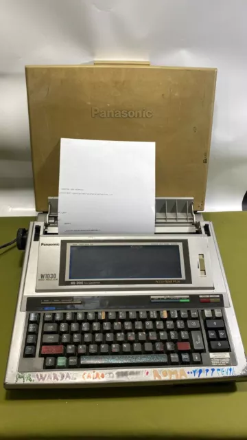 Panasonic KX-W1030 (KX-W1000) Electronic Typewriter MS-DOS Word Processor