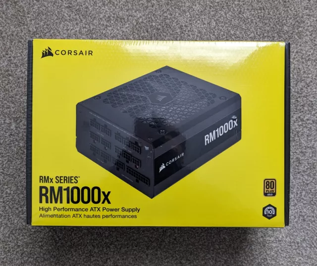 New and Sealed Corsair RM1000x 1000 Watt Fully Modular 80+ Gold PSU/Power Supply