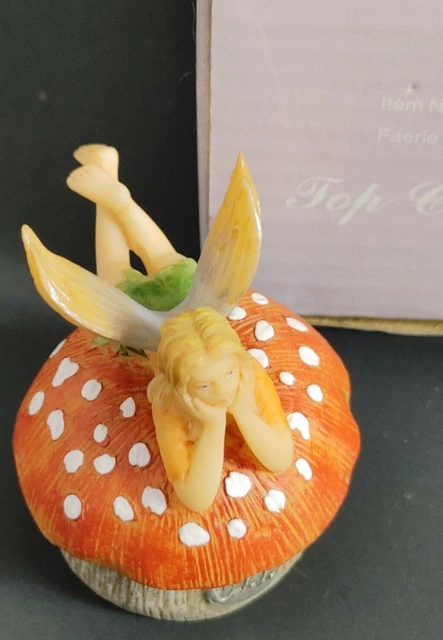 Top Collection Fearie On Toad Stool Tooth Box Trinket Box