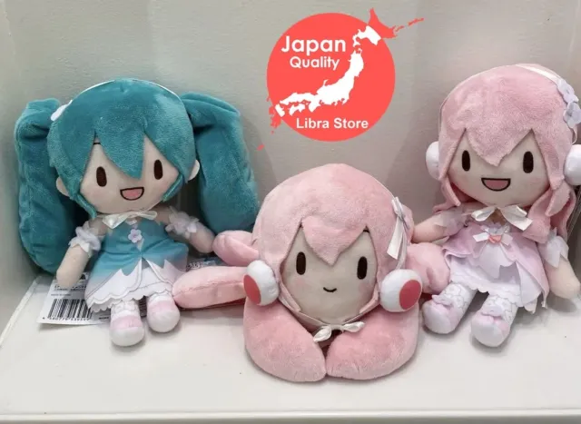 RARE Hatsune Miku Megurine Ruka 15th Plush doll 2024 Set of 3 EXPRESS from JAPAN