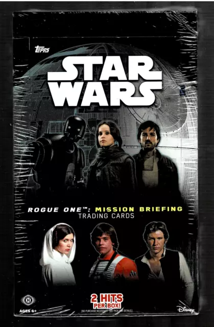 Star Wars Rogue One Mission Briefing Factory Sealed Hobby Box 2 Hits