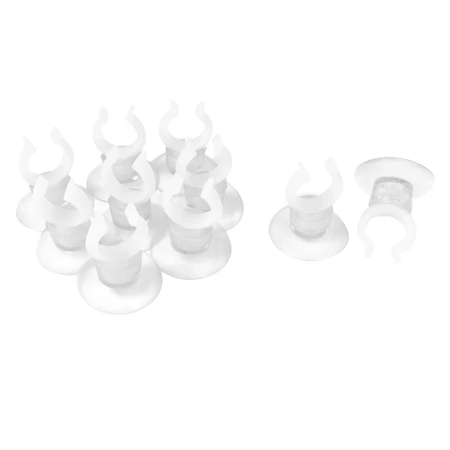 10 Pcs Plastic Air Line Tubing Holder Suction Cups Clear for Aquariums