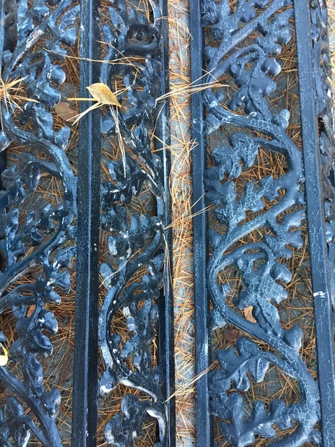 porch supports uprights column cast iron metal vintage 8
