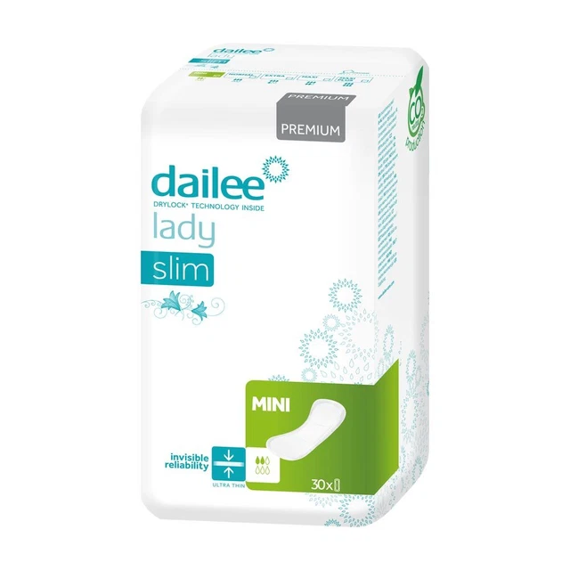 Dailee Lady Premium Slim Mini, 30 Pièce (1 Pack)