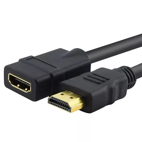 24AWG High Speed HDMI Male to Female Extension Cable CL2 3D Ready 1Ft - 25Ft