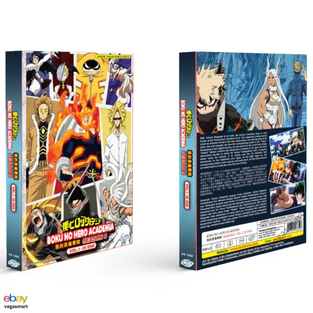 Anime DVD My Hero Academia / Boku no Hero Academia Season 1-6 English Dub & Sub