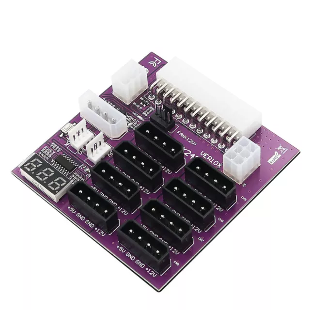 ATX Power Supply Breakout Board LED Display Power Module for CHIA Mining Miner