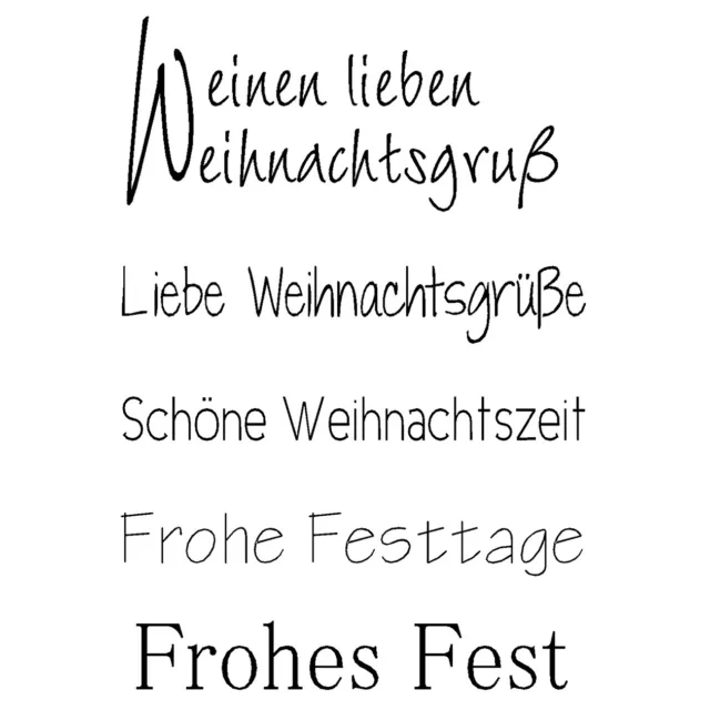 Efco Stempel Clear einen lieben Weihnachtsgruß, transparent, A7/ 74 x 105 mm, 5-