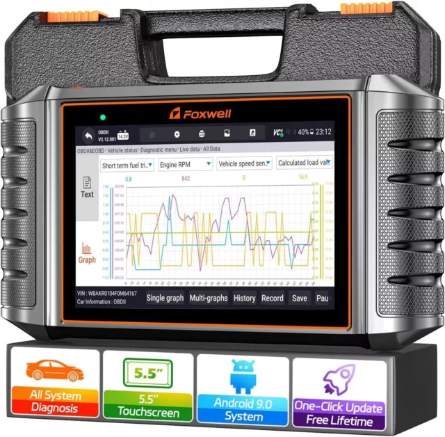 FOXWELL NT710 Profi KFZ OBD2 Diagnosegerät Auto Scanner ALLE SYSTEM ECU Coding