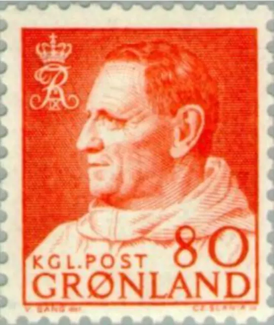 Greenland #Mi57 MNH 1963 King Frederick IX [61]