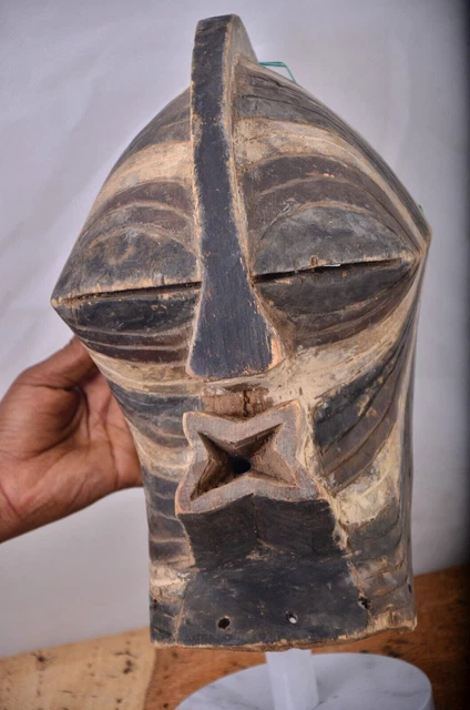 African tribal art, Songye mask  from Democratic Republic of Congo
