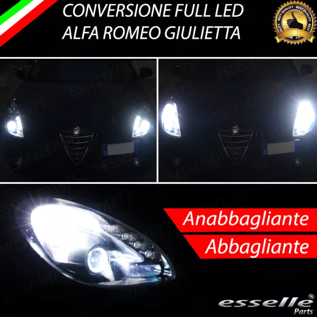 Kit Fari Full Led Alfa Romeo Giulietta Anabbaglianti H7 + Abbaglianti H1 Canbus