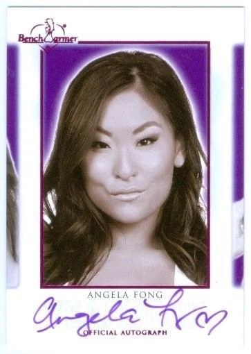 Angela Fong "Pink Yearbook Autograph" Benchwarmer Hot For Teacher 2020