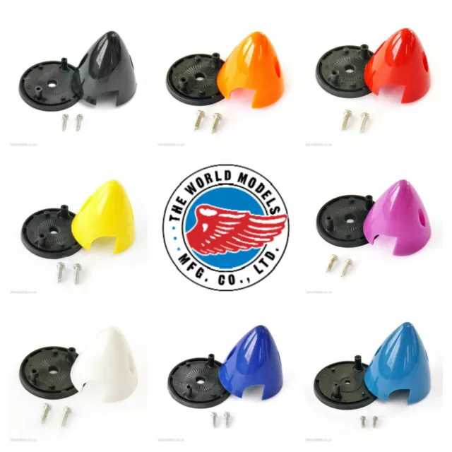 The World Models Spinners for RC Aircraft & Models, Range of Colours and Sizes