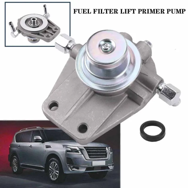  Diesel Filter Holder, Diesel Fuel Filter Primer Pump 16401‑VC10D  Replacement Fit for Patrol GU Y61 ZD30 TD42 : Automotive