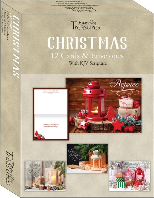 Card-Boxed-Christmas-Lanterns (Box Of 12)