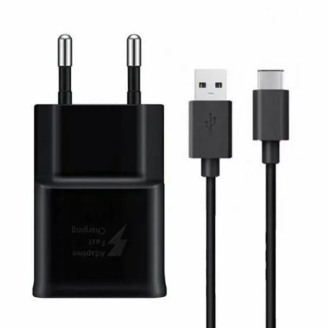 Câble USB C Type C +Chargeur Secteur pour Samsung S9 S8 S10 S20 S21 A52 A12 A20e