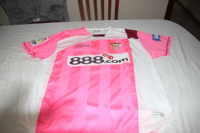 Matchworn Sevilla FC Joma 2007-08 (Home) LFP 14 Escudé Julien Size 'L