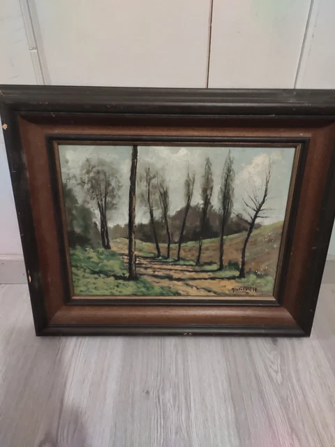 Artiste à identifier Huile sur Toile Signée Vue du Havre XX | Peinture sur toile