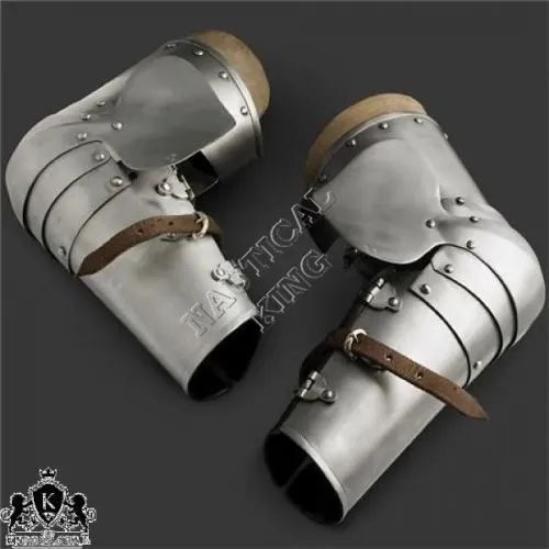 SCA LARP Medieval Armor Italian-arm-pieces-reenactment hand forged Steel 18guage