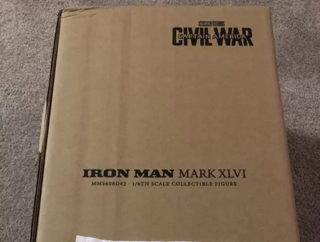 Hot Toys MMS608D42 Captain America Civil War 1/6 Iron Man Mark 46 (READ LISTING)