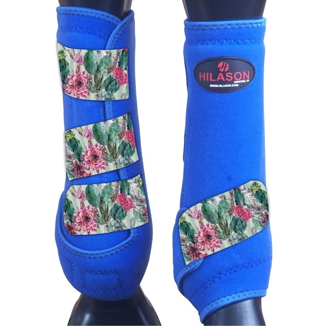 59CN Hilason Horse Medicine Sports Boots Front Leg Royal