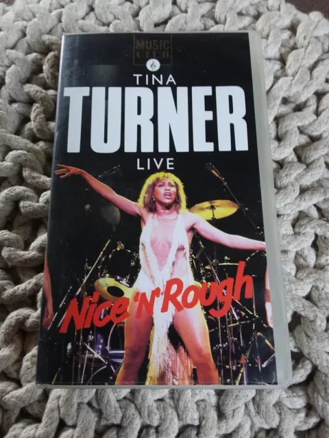 TINA TURNER : Live - Nice 'N' Rough - VHS Video Cassette Tape - 1989 - Rare