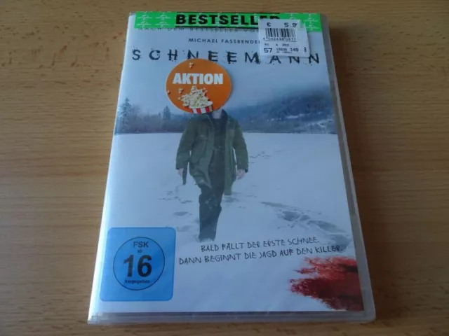 DVD Schneemann - Michael Fassbender - 2018 - NEU/OVP